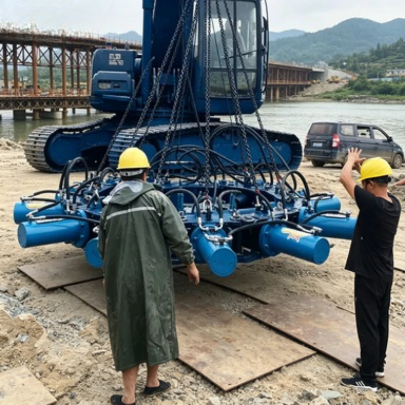 Pile Head Cutter 30KW Round Pile Stable Performance Urban Construction