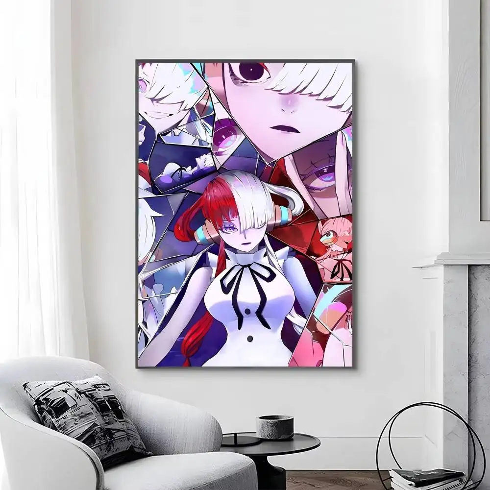 Anime Character O-One Piece Uta posters Self-adhesive Paper Print Home Living Room Bedroom Entrance Bar Cafe Art view 6