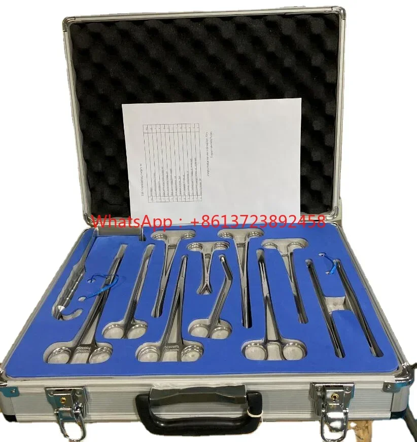 Cheap wholesale stainless steel basic delivery instruments set gynecological  obstetric kit