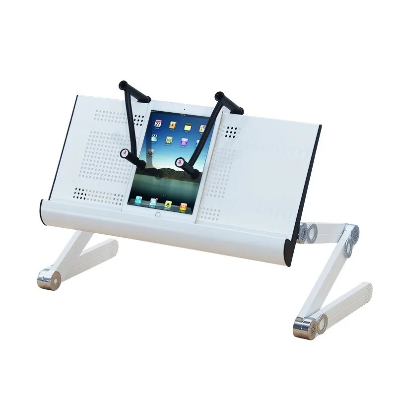 Adjustable Bed Laptop Tray with Folding Design,Portable Lifting Table for PC Notebook,Multi-Angle Workstation for Home Office