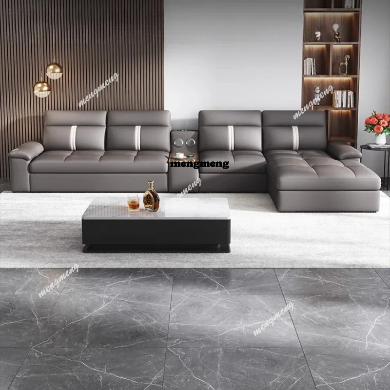 

Кожаные диваны-реклайнеры из натуральной кожи для небольших квартир, многофункциональные кресла для отдыха, элегантные кожаные диваны-кровати, мебель