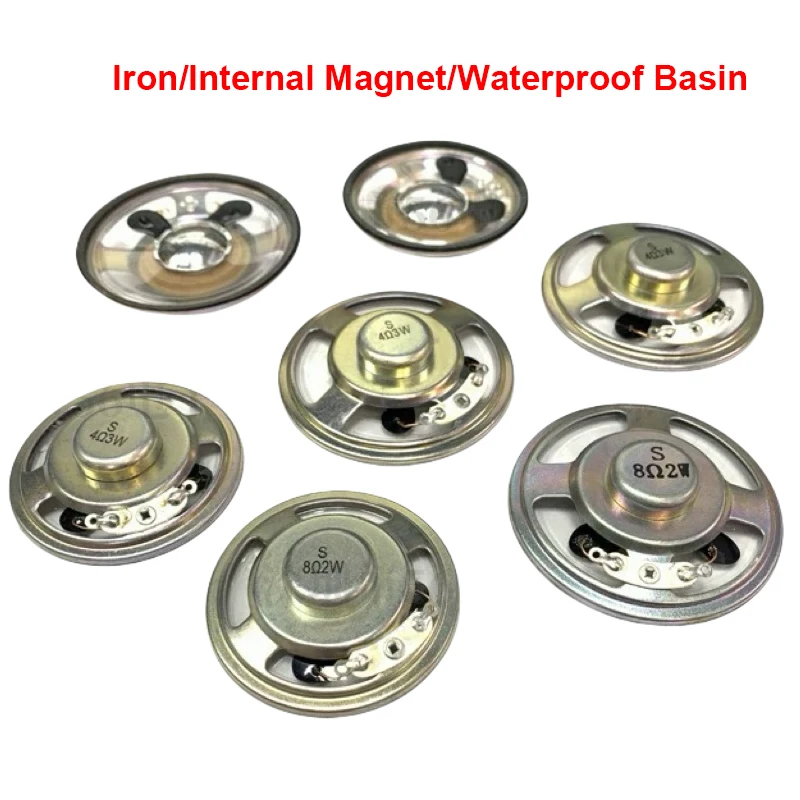 2 Stück/Set Neuer Ultradünner Lautsprecher Wasserdicht 4/8 Ohm 1/2/3 Watt 1/2/3W 4/8R Lautsprecher Durchmesser 50/57MM 5CM Dicke 12,5MM