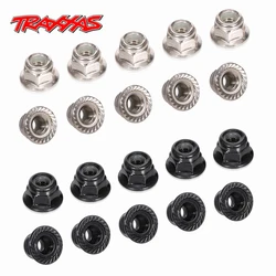 10pcs Serrated Flanged Nylon Locking Nut Anti-skip Hex Wheel Adapter For TRAXXAS RC Car GT/TRX6/TRX4/4-Tec 2.0 #8347