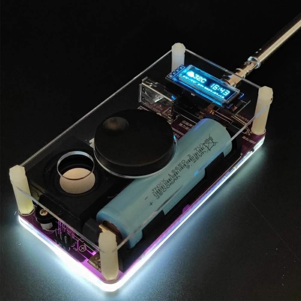 Antenna Radio Receiver Parts Lightweight Metal Plastic Portable SSB Mode Sturdy Transparent With Shell Practical