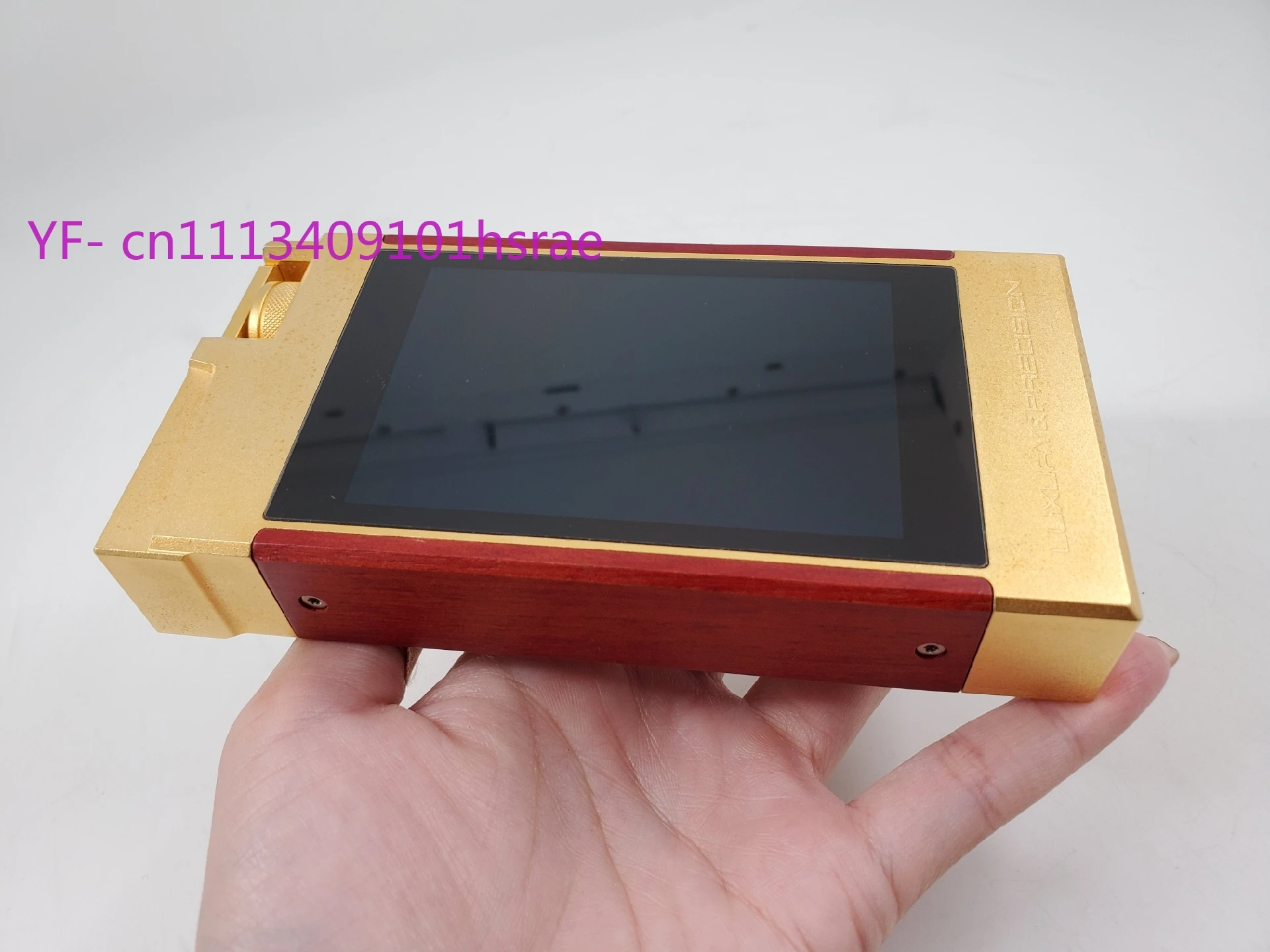 LP6 Gold Edition HiFi Music Player, Red Wood & Gold Frame Portable High-Fidelity Audio Player, DSD Lossless Digital Audio Player