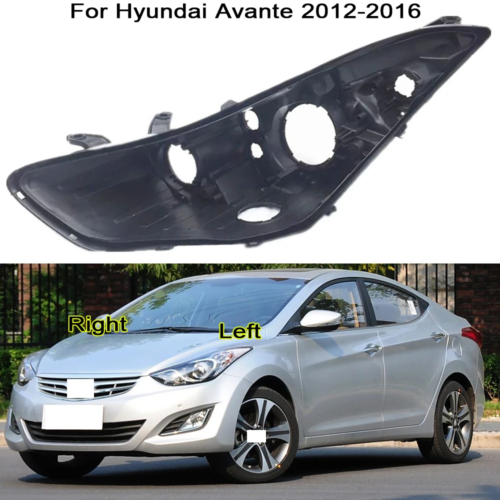 

Headlight Base Cover Headlamp Rear Shell For Hyundai Avante 2012-2016 Car Accessories Lampshade Bottom Shell Plastic frame