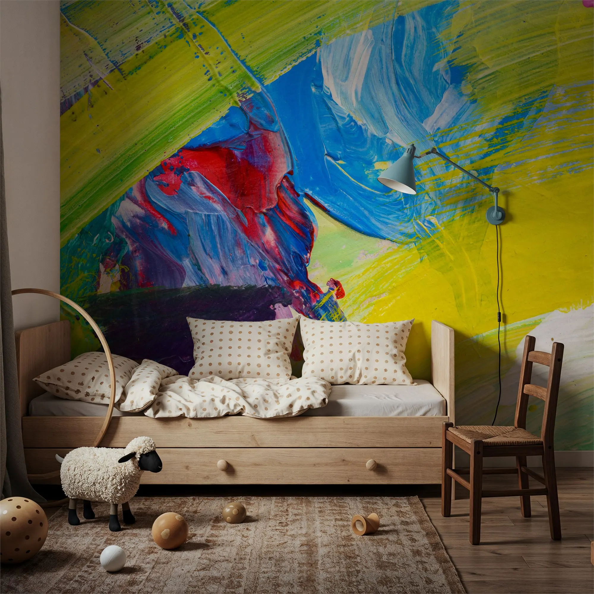 Custom Provence Valley Landscape Wallpaper Made to Measure Wall Mural