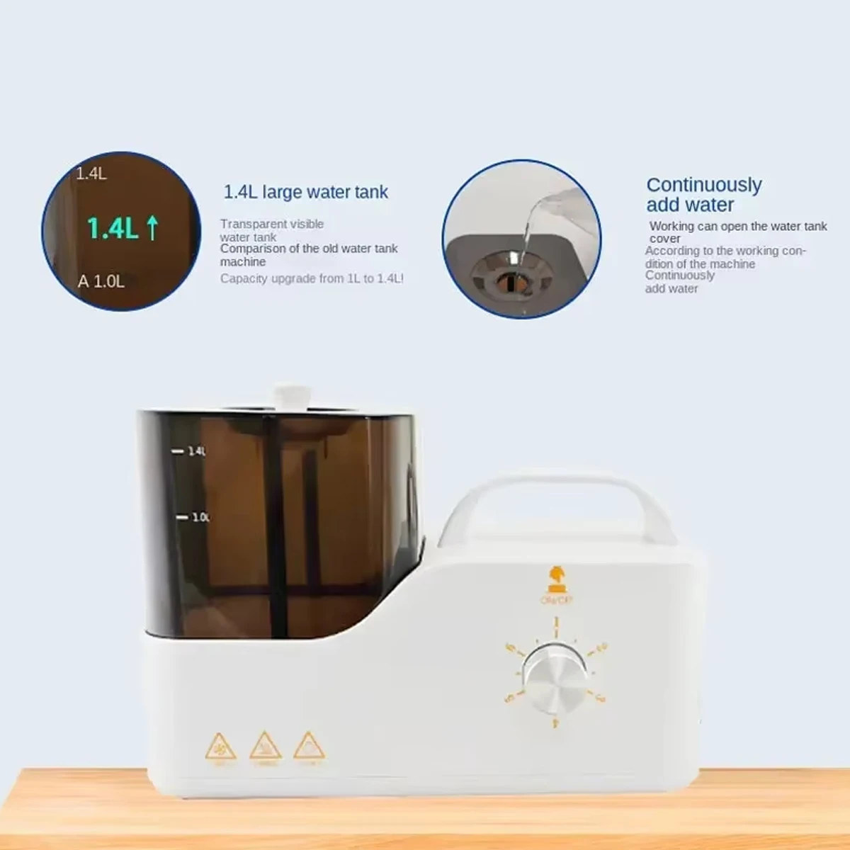 2600W Electric High Temperature and Pressure Steam Clean, 1.4L Large Capacity Water Tank, 6 - Speed Adjustable Pressure