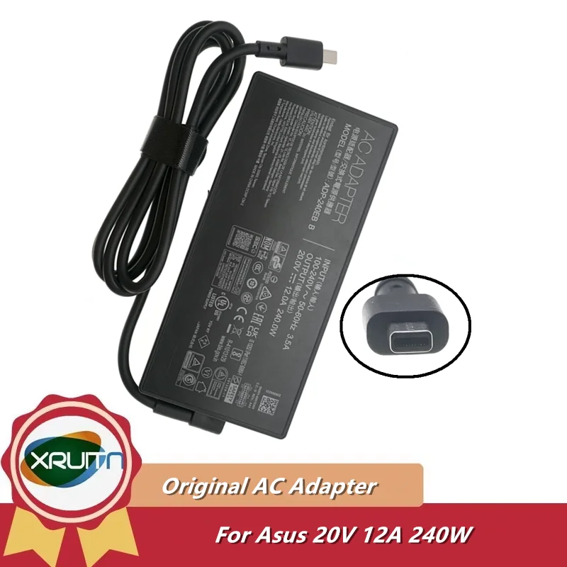Adaptador de Corriente CA ADP-240EB de 240W, Cargador de 20V 12A, Fuente de Alimentación para Portátil Asus ROG Zephyrus G14 Flow Z13 ProArt PX