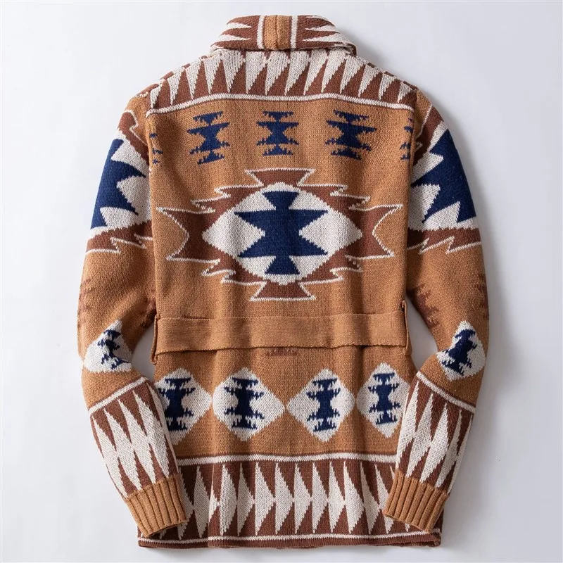 

Men's Heavyweight Jacquard Sweater Winter Thi Knitted Casual Comfortable Breathable Sweatirt Resistant to Deformation