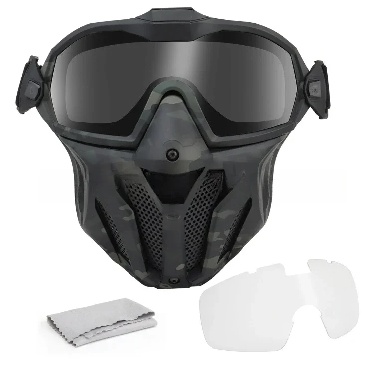 

Micro Fan Tactical Mask Set - Professional Anti-Fog Design for Tactical Training