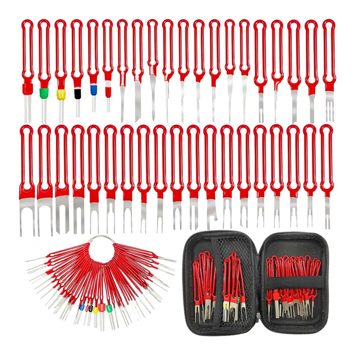 Terminal Removal Tool Kit 39 Pcs, Upgraded Pin Extractor Tool Wire Connector Electrical Pin Removal Tool Pin Tools Set