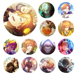 Project SEKAI Anime Shinonome Akito Vivid BAD SQUAD 50mm Metal Badge Brooch Pins