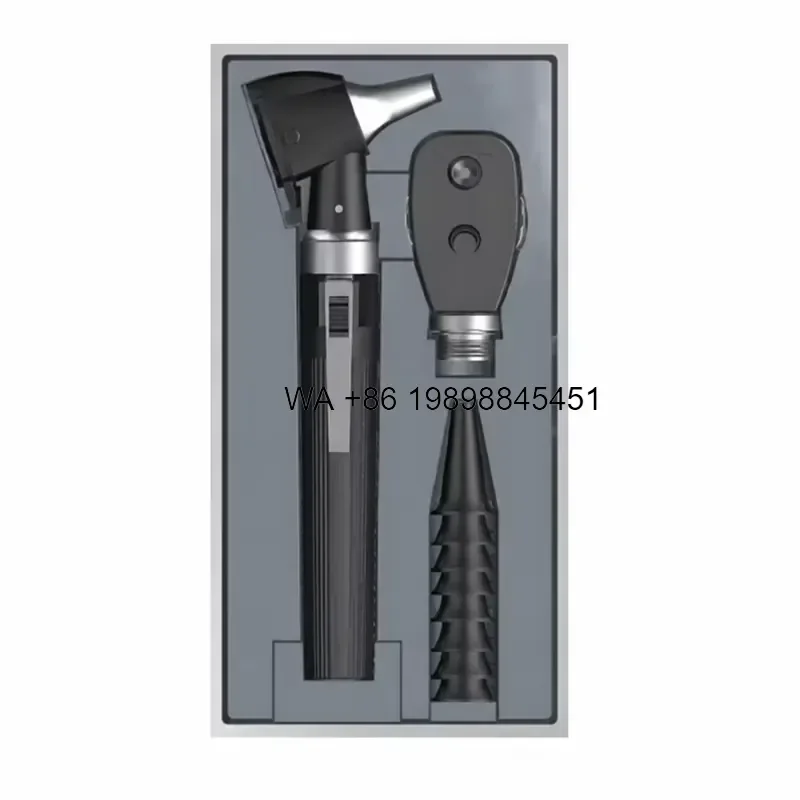 Wmwmnu Professional Manual ENT Diagnostic Fiber Optic Otoscope Ophthalmoscope Set for Daily Examination Human Veterinary Ear