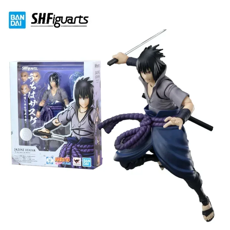 

Bandai Genuine NARUTO Finished Model Kit S.H.Figuarts Series SASUKE UCHIHA Anime Action Figure Toys for Boys Collectible Toy