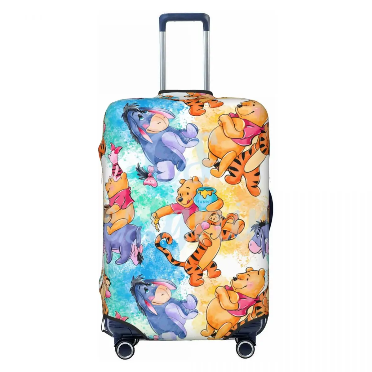 

Custom Winnie The Pooh Luggage Cover Cute Cute Bear Suitcase Protector Covers Suit For 18-32 inch