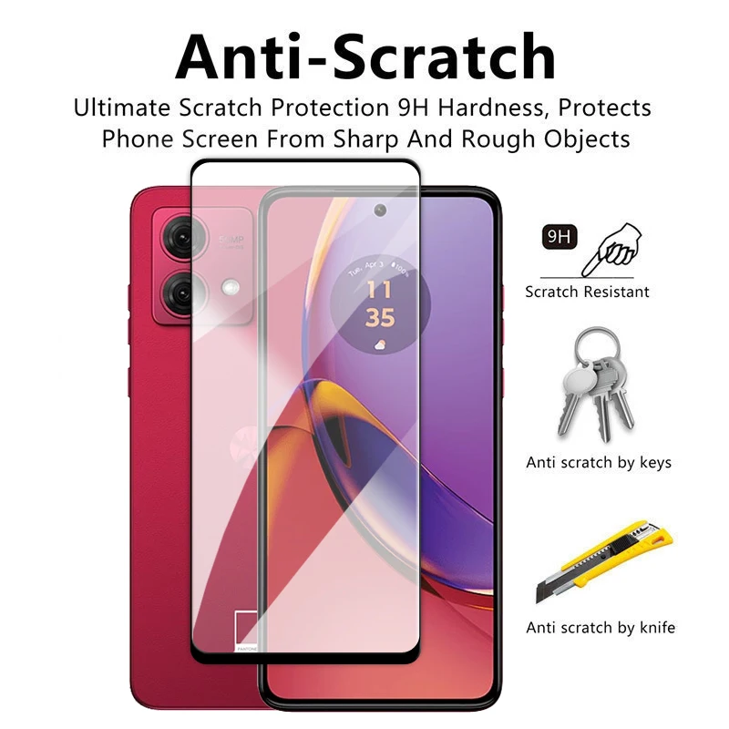 For Motorola Moto G84 5G Screen Protector 6.5 inch Full Cover Glass For Moto G84 Tempered Glass Motorola Moto G84 Lens Flim