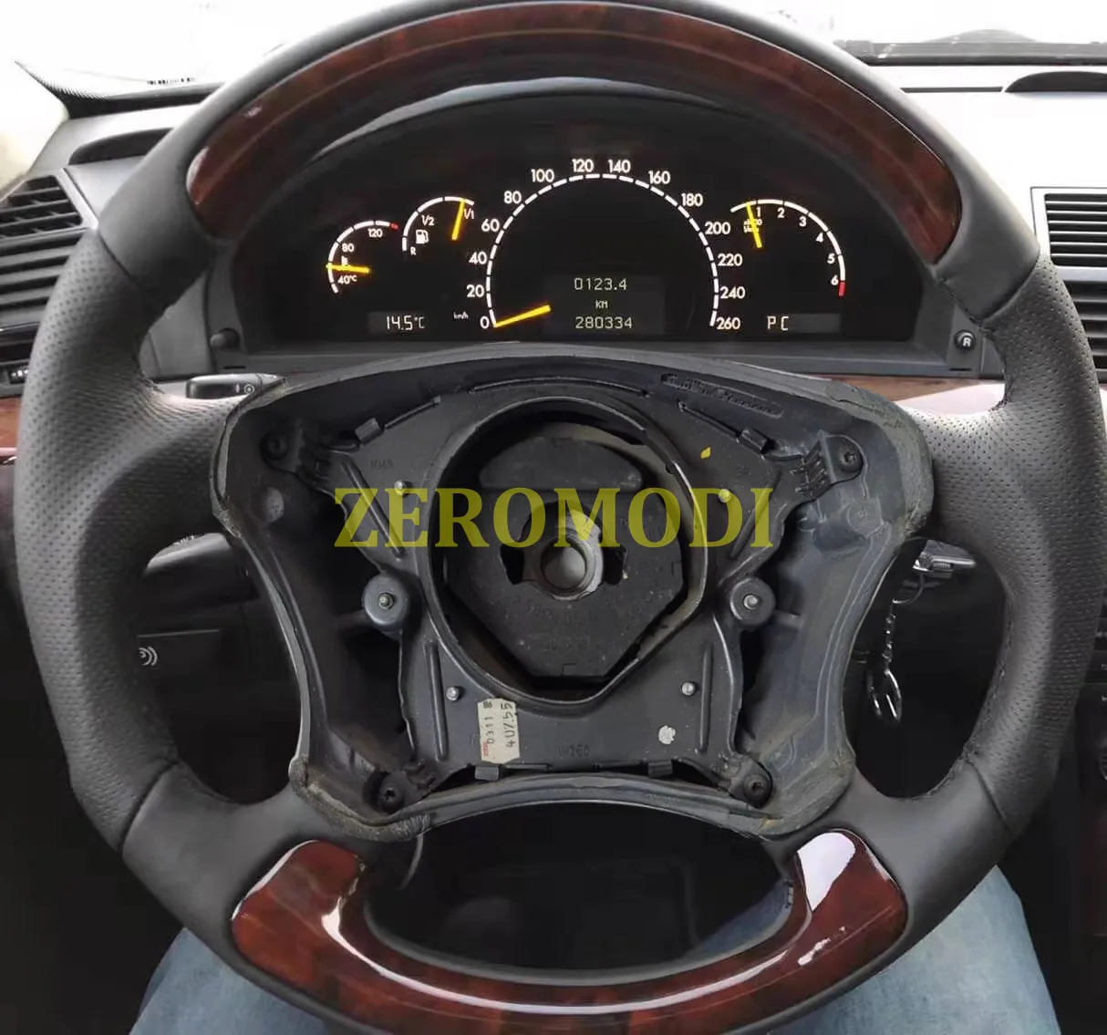 Деревянный руль для Mercedes CL55 AMG W215 S430 W220 1998-2006 гг.