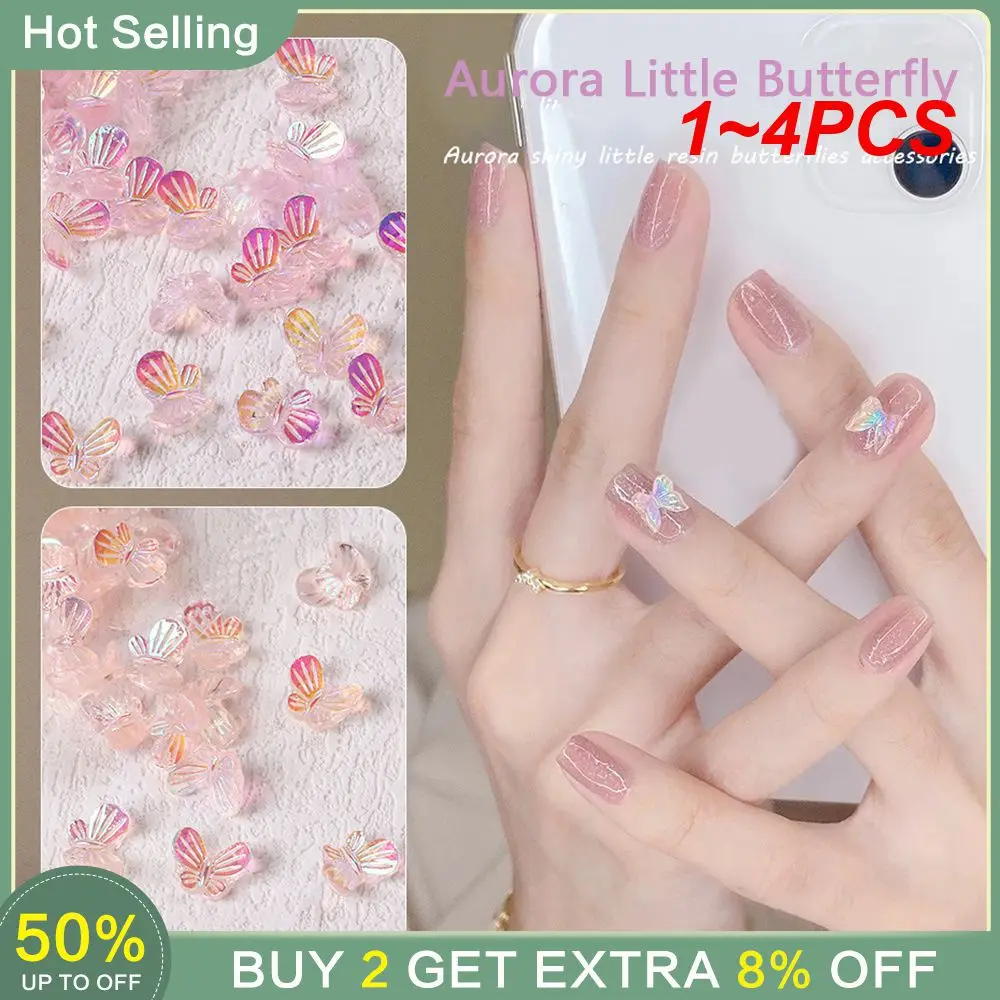 1 ~ 4 pezzi Nail Flash Cherry Blossom Nail Enhancement 100 pezzi di cristalli di strass misti accessori per unghie Nail Art