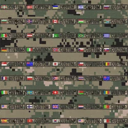 Custom Name Patch Flag Tape, AOR2, IndividualizationEmbroidery, Hook and Loop