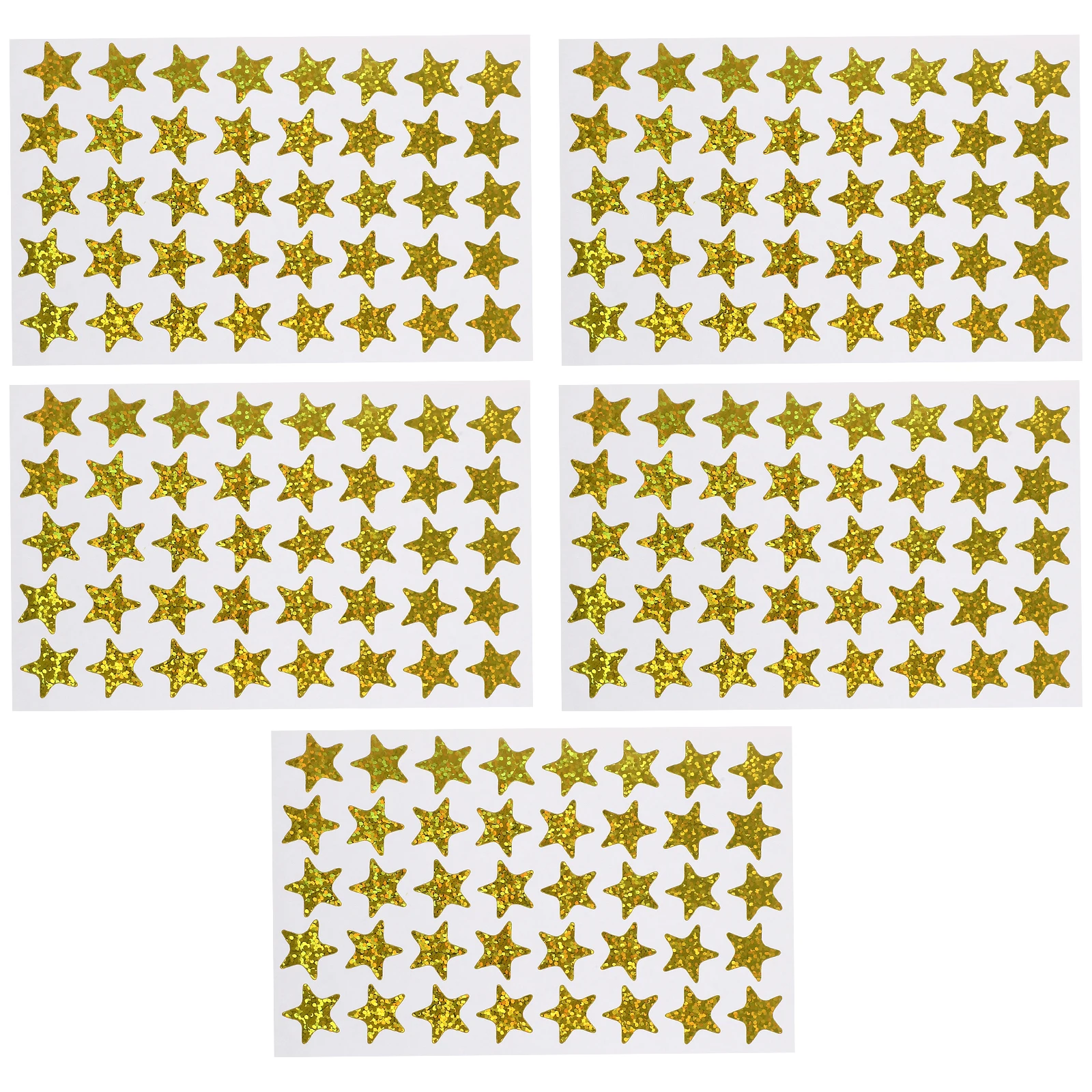 

-pointed Star Stickers Shiny Reward Bulk Classroom School Small Stars Round Glitter Foil Safe Peel Stick Notebook