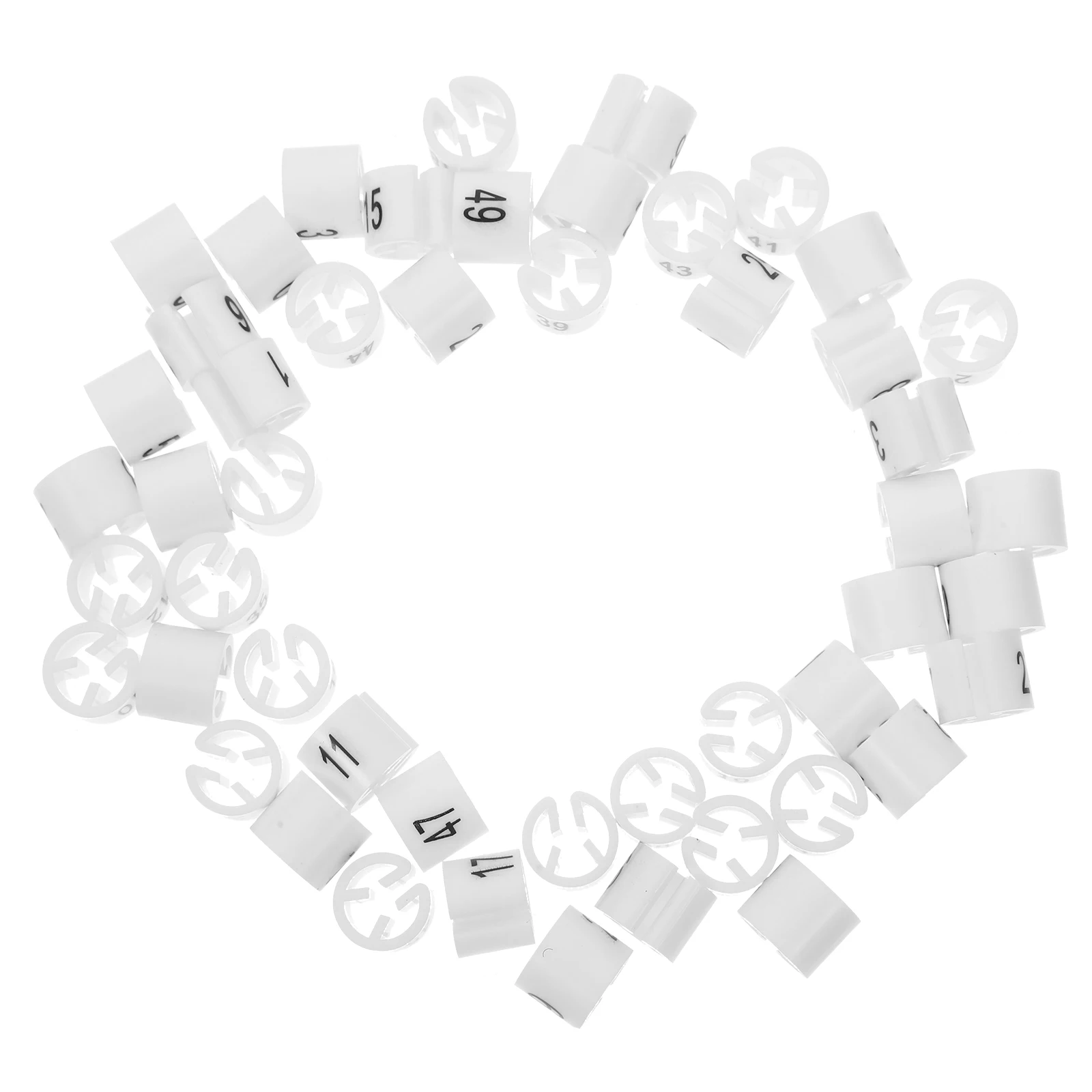 

50 Pcs Size Ring Clothes Hangers Labels Markers Garment Tag 's Clothing