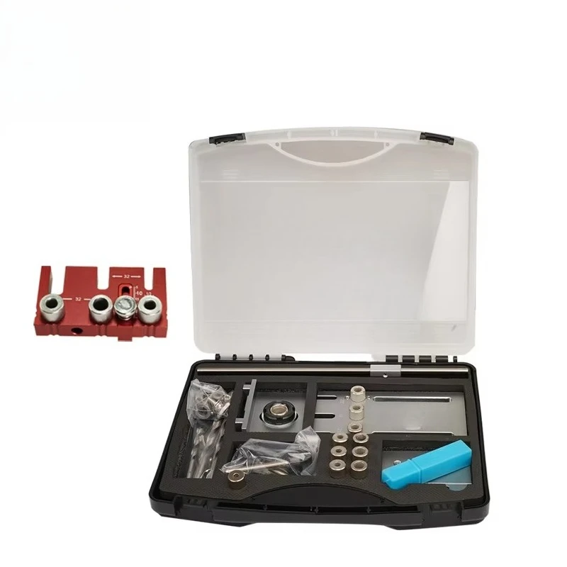 Upgrade Dowelling Jig for Furniture Fast Connecting Disassemble3 in 1 Woodworking Drill Locator MD590 for Punching Tools KitSTOC