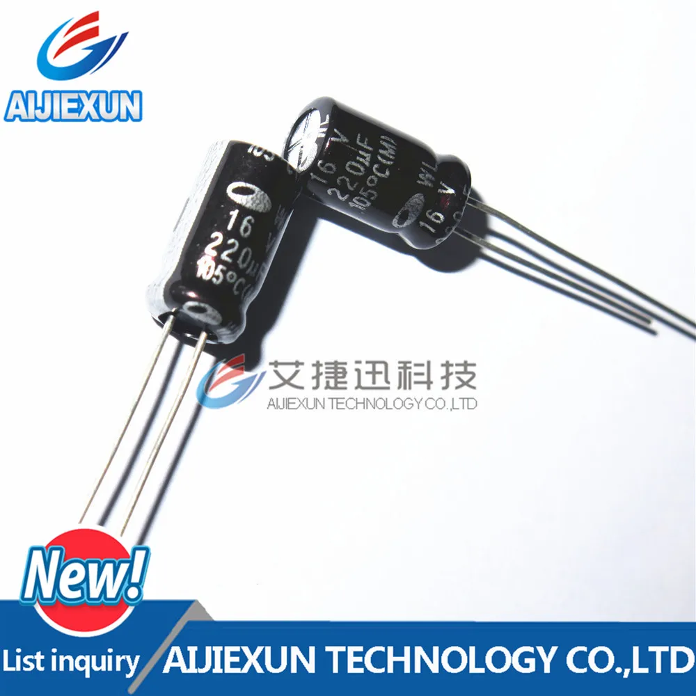 

1000 шт. DIP электролитический конденсатор 6,3*11 220 мкФ 16 В новый и оригинальный