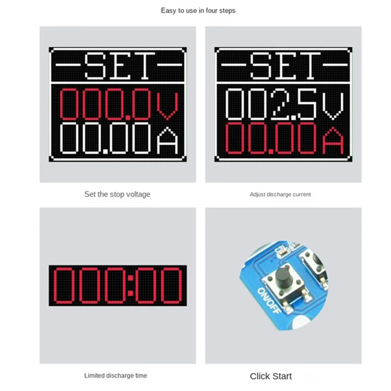 

Тестер емкости аккумулятора 1,77-дюймовый цветной TFT-экран с ЧПУ, электронный тестер разряда нагрузки, вилка стандарта США