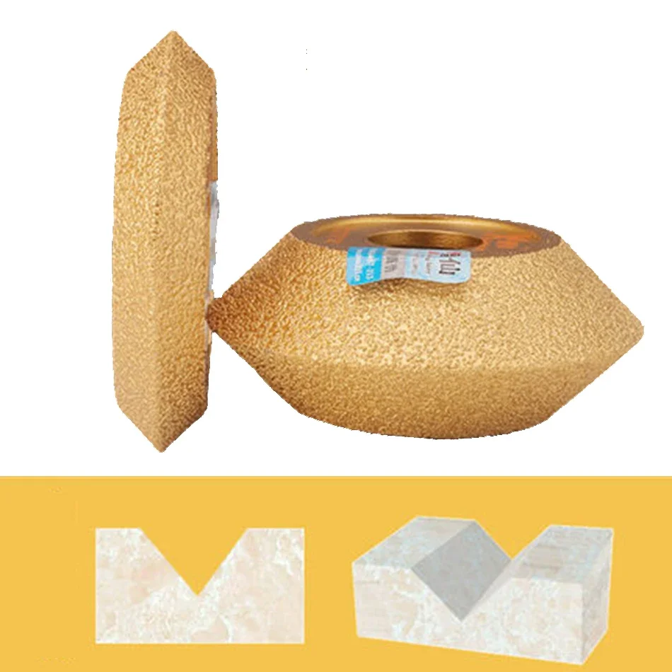 Mola a forma di V diamantata MX per brasatura mola diamantata a forma di V per disco da modellazione speciale in marmo e pietra di quarzo