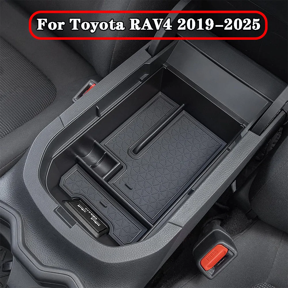 

For TOYOTA RAV-4 Center Console Organizer For Toyota RAV4 2019-2025,ABS Armrest Secondary Insert Container Storage Box