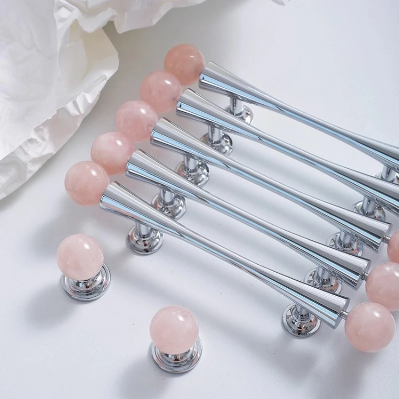 

Роскошная латунная хрустальная ручка, креативное украшение для дома, фурнитура Han Light, роскошная серебряная ручка для шкафа, современная ручка для обувного шкафа