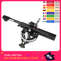 HONGDUI HD-MG21-BS Mitre Gauge Fence Fit For Most Bosch Festool Dewalt Small Table Saw 50 Degree Angle Fence Use for Small Table