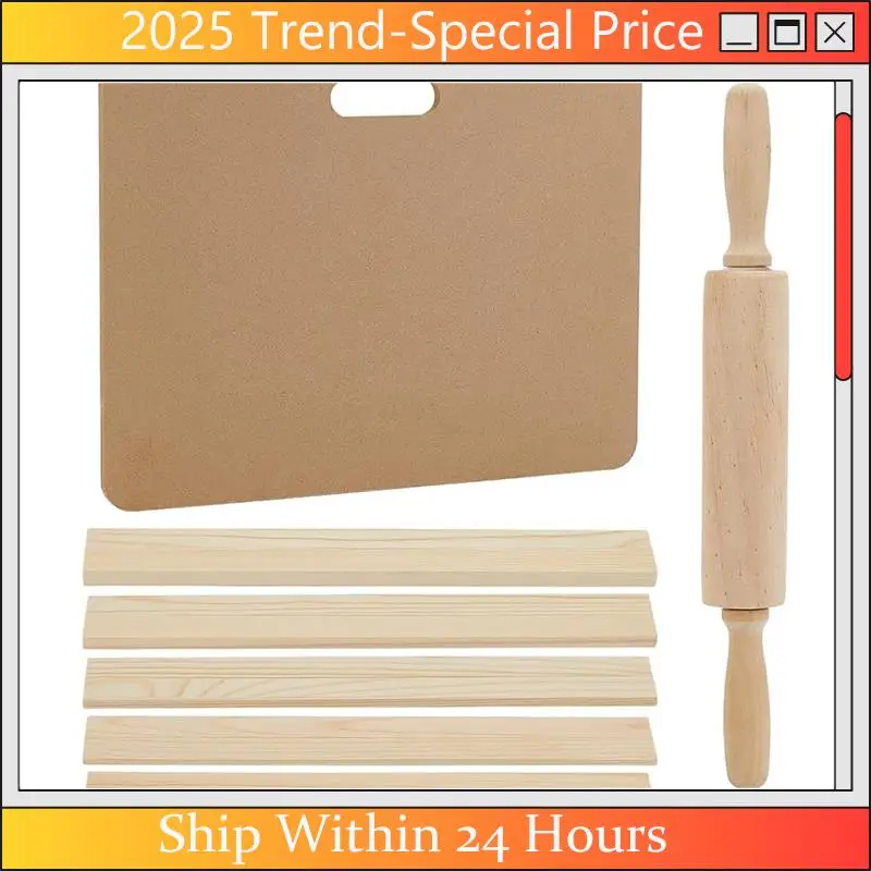 

Feb.Complete Tool Set For Pottery Clay - Wooden Rolling Pin, Ideal For Sculpture Crafting