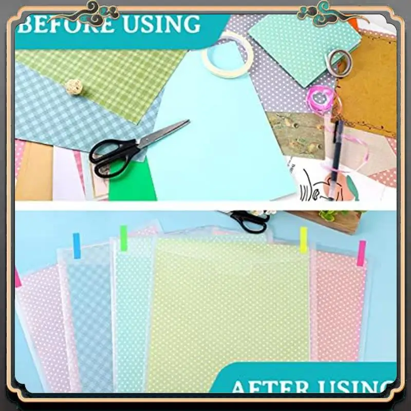 ASMA-36Pcs Scrapbook Organization With Buckle Design,With 100Pieces Multicolor Sticky Index Tabs For Holding 12X12inch Paper