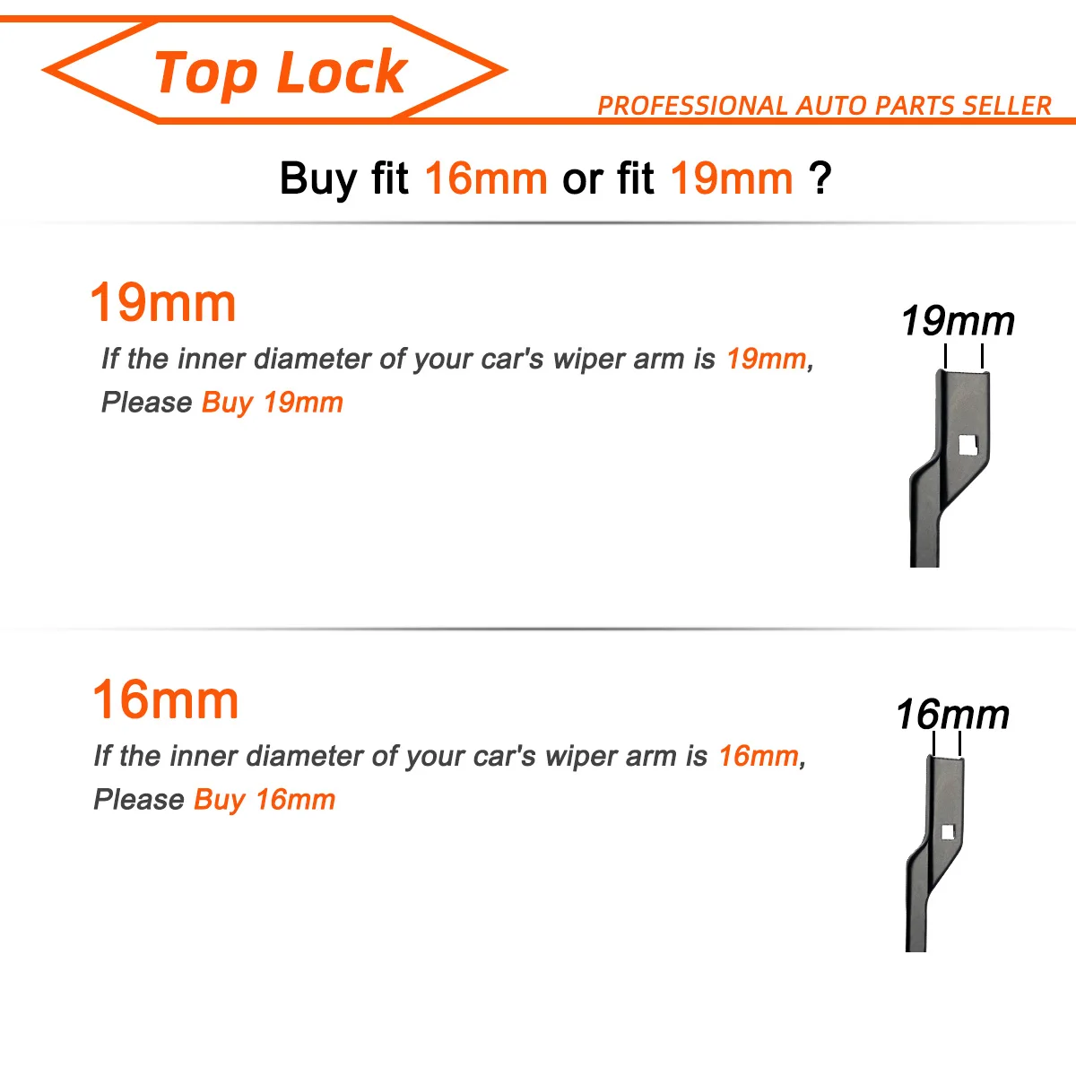 Auto-Scheibenwischerblatt Universal 13 bis 28 Zoll Top-Lock Frontwischer Ersatz Leise Langlebig Allwetter Auto-Zubehör – Detail 4