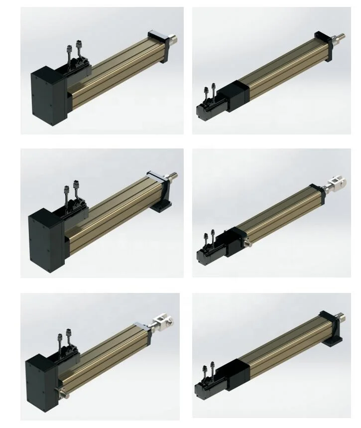 Fast speed 250mm/s 3 DOF motion platform High precision electric Coaxial Linear servo hydraulic cylinder