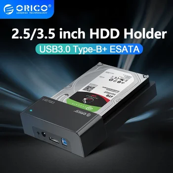 ORICO 3.5 inch Universal USB3.0 Hard Drive Enclosure Tool-less SATA USB Type B ESATA External SSD Hard Drive Docking Station