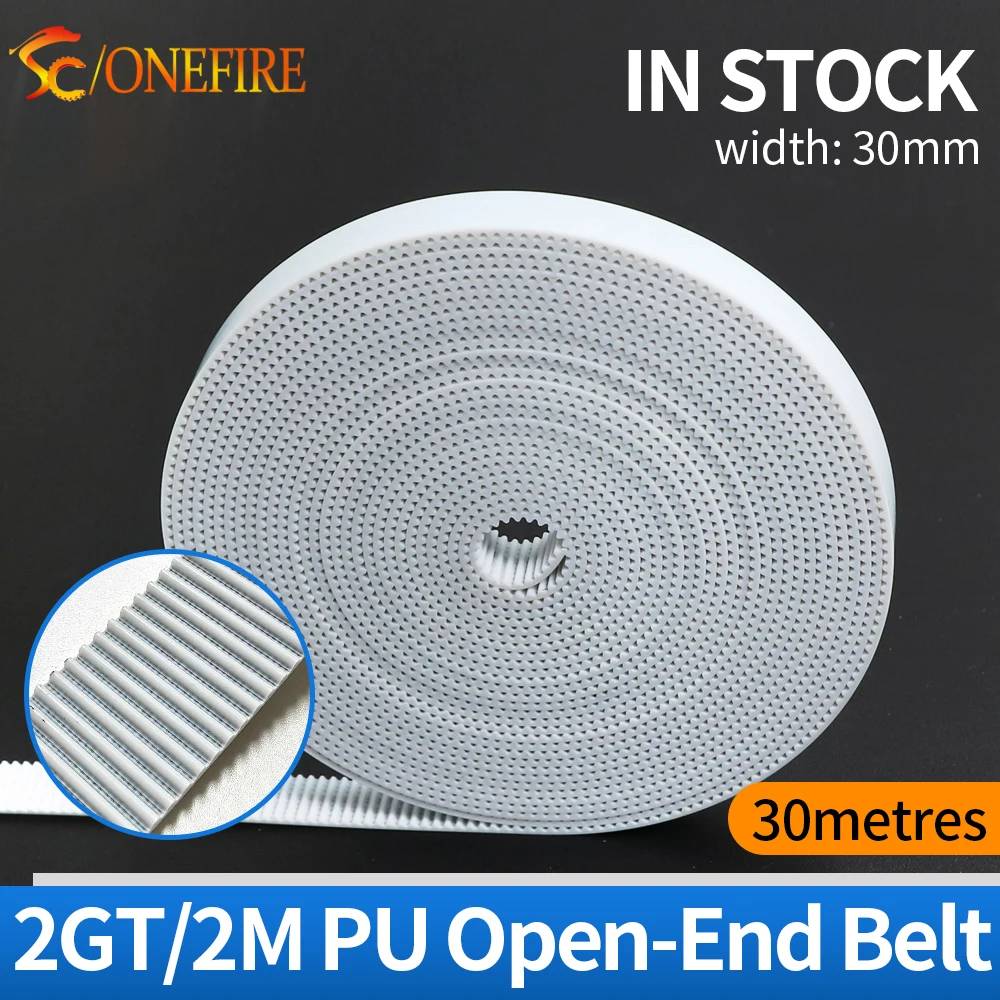 

30metres/Lot PU GT2 30mm open belt Polyurethane Steel core 2GT 30mm for 3d printer Free Shipping