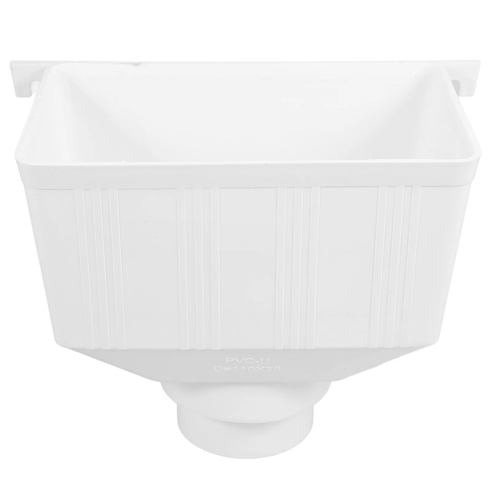 Filter Air Drain Pipe Outdoor Rainwater Gutter Round 2650X2100X1480CM Downpipe Universal for Downspout Connector White