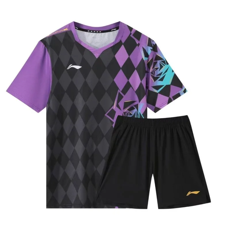 2026 New High-quality Table Tennis Sportswear Badminton Short-sleeved Tops Competition Wear T-shirt Breathable Sweat-absorbent
