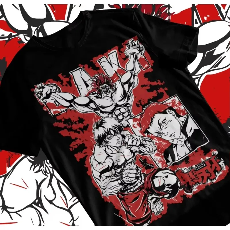 Camiseta Baki en Oferta de Verano, Baki The Grappler, Hanma Manga, Yujiro Hanma, Baki Anime, Camiseta Suave de Manga Corta para Mujer