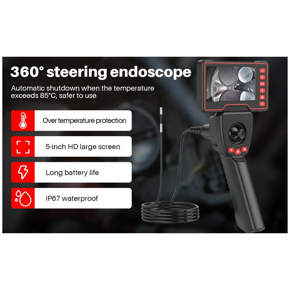 SMIEA กล่องส่งสัญญาณ Wifi สําหรับกล้องเอนโดสโคป USB รองรับ IOS Android PC WiFi Endoscope