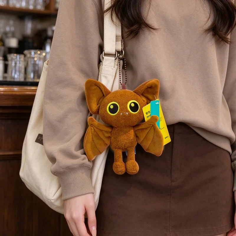 15cm Flying Squirrel Plush Keychain Sugar Glider Stuffed Doll Bag Pendant Soft Fluffy Animal Plush Keyring Backpack Hanging Gift