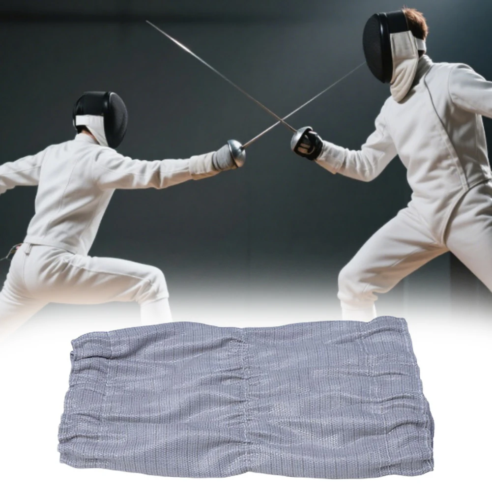 For Foil Fencing Cuff Daily Training Conductive Metal Fabric Electronic Judging Compatible Densely Woven Overlocked for edges
