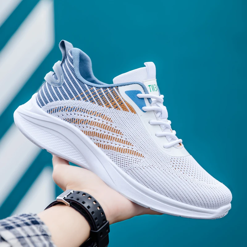 

Men Sports Shoes Lightweight Mesh Breathable Comfortable Running Shoes Thick Sole Casual Outdoor Jogging Gym Shoes for Man