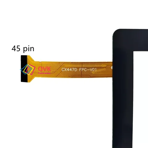 Svart 10,1 tum kompatibel artikelnummer CX447D FPC-V01 V02 VO1 VO2 Surfplatta kapacitiv pekskärm digitaliseringssensor pekskärm 45-stifts 8 best sales vo2 - №1