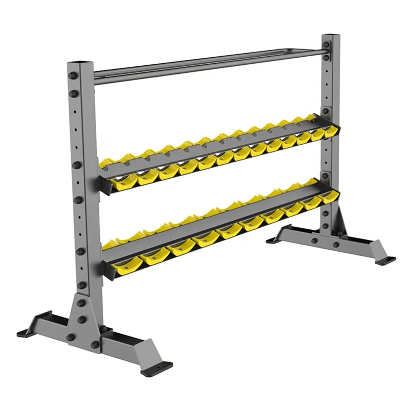 Fitness Weight Lifting Commercial Exercise Dumbbell Rack Set, Sturdy Structure Suitable For Gym And Training Room Daily  Use