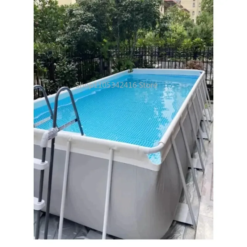 Large Adult Non-Inflatable Swimming Pool Household Outdoor Folding Thickened Bracket Pool