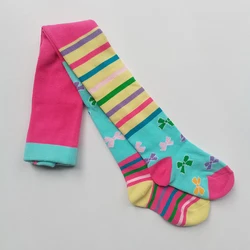 1 PCS Spring Autumn Children Striped Tights  Baby Girl Pantyhose Cotton Knitted Cotton Cute Kids Stocking  Patchwork  Tights
